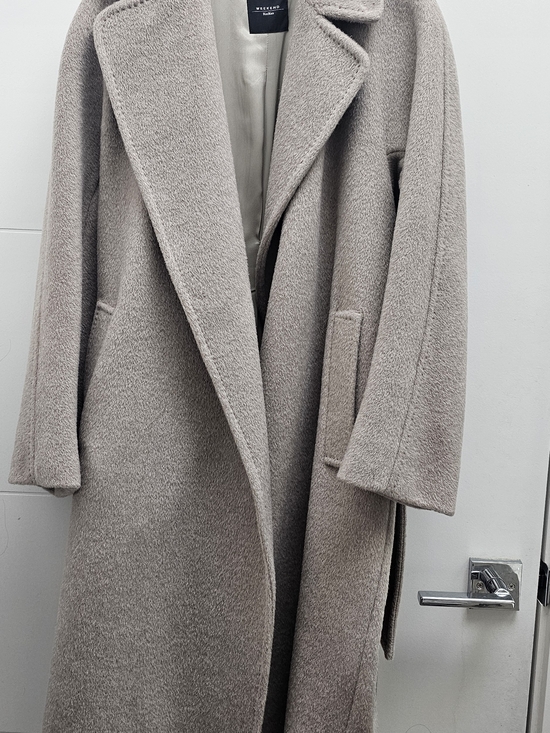 MaxMara Jackets & Blazers - Weekend Max Mara Beige Wool-Blend Long Coat